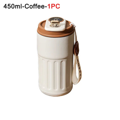 Coffee Cups with Temperature Display Smart Coffee Insulated Mug 316 Stainless Steel Display Temperature Double-walled Insulation