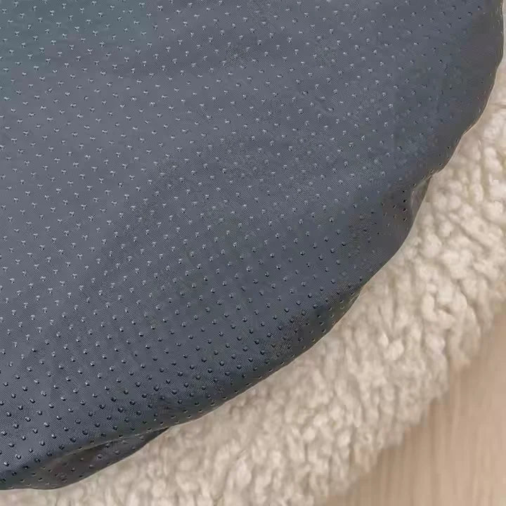 Wholesale Manufacturer Soft Luxury Fleece Plush Pet Cushion Round Donut Sleeping Calming Pet Cat Dog Bed Dog Kennel