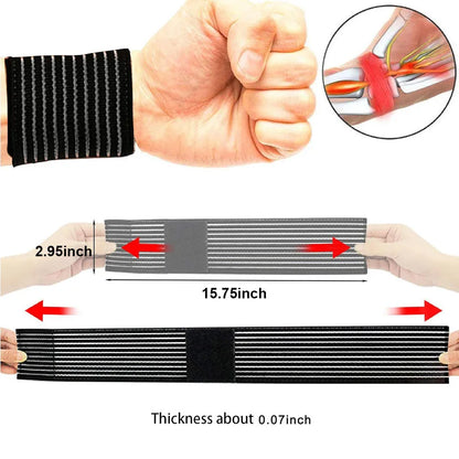 AOLIKES Elastic Wrist Support Band, Wrap Breathable Wrist Brace, Adjustable Wrist Strap, Hand Brace Wraps Breathable Wristband