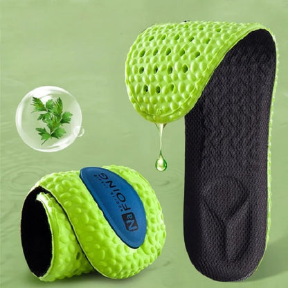4D Latex Sport Insoles Super Soft High Elasticity Shoe Pads, Deodorant Cushion Running Insoles Foot Insole