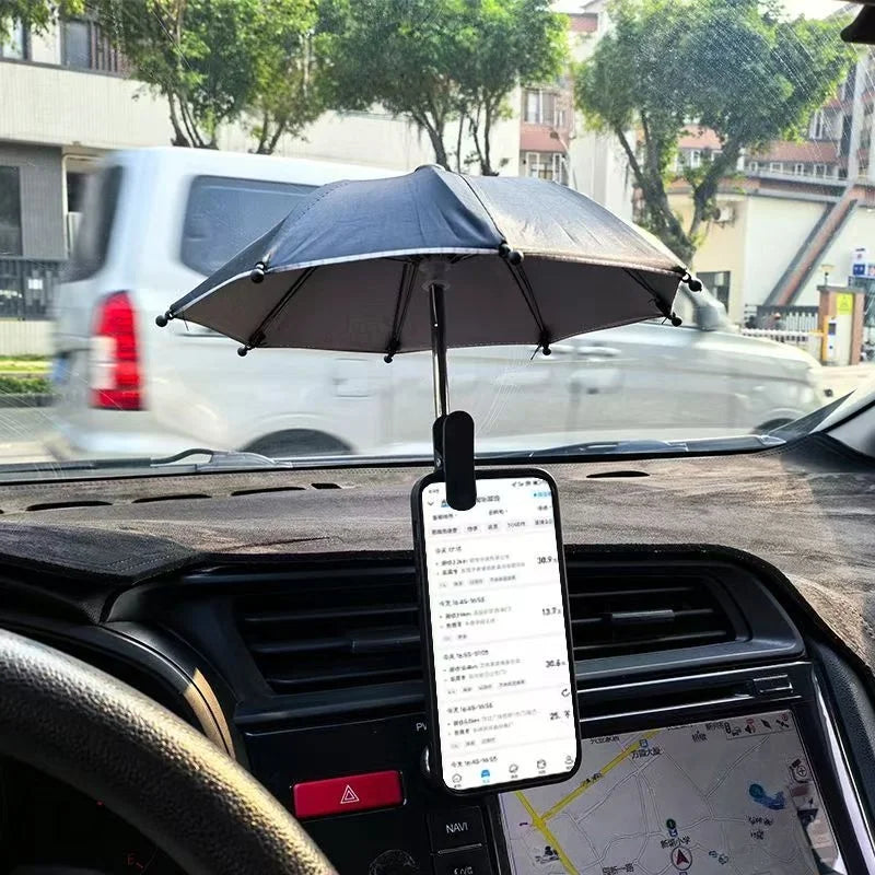 Mobile Phone Sunshade Small Umbrella Mobile Phone Holder Outdoor Portable Cover Sunshade Holder Mobile Phone Holder Accessories