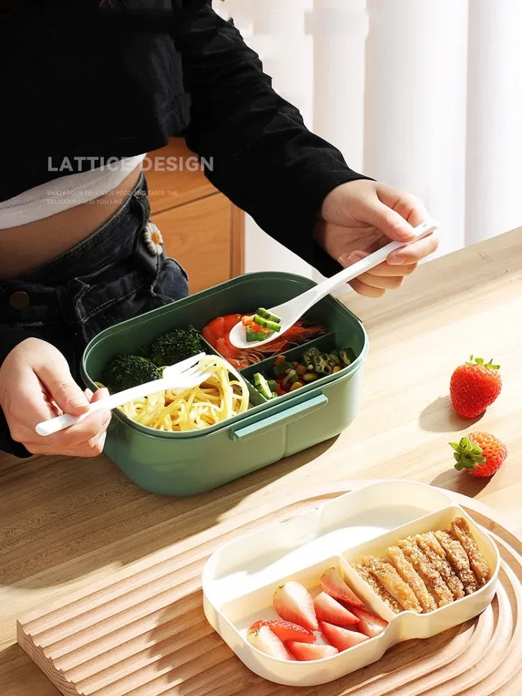 Cute Lunch Box For Kids Compartments Microwae Bento Lunchbox Children Kid School Outdoor Camping Picnic Food Container Portable
