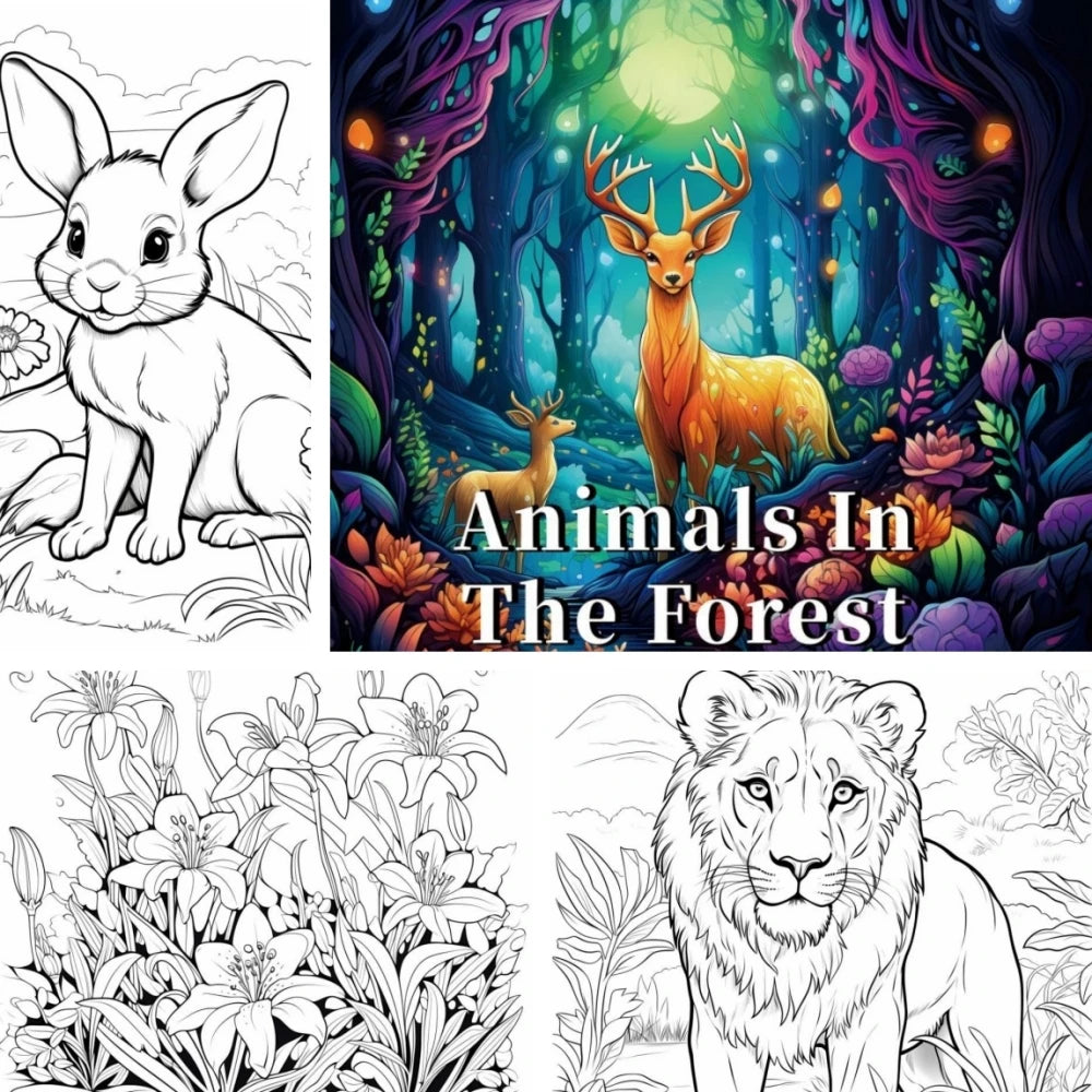 1pc Art Coloring Book 22 Page Coloring Books Gift For Birthday Party Relieve Stress Kill Time Graffiti Painting Drawing Art Book
