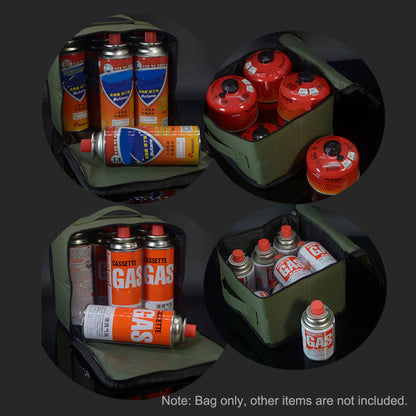 Outdoor Camping Gas Tank Storage Bag Camping Gas Canister Stove Bag Picnic Cookware Utensils Kit Bag For Travel Camping