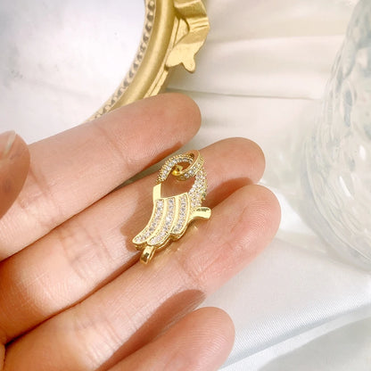 Juya 18K Real Gold Plated Accessories DIY Needlework Beads Pearls Jewelry Making Fastener Closures Lobster Lock Clasps Supplies