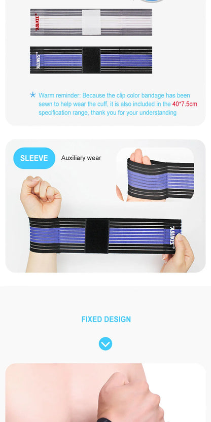 AOLIKES Elastic Wrist Support Band, Wrap Breathable Wrist Brace, Adjustable Wrist Strap, Hand Brace Wraps Breathable Wristband