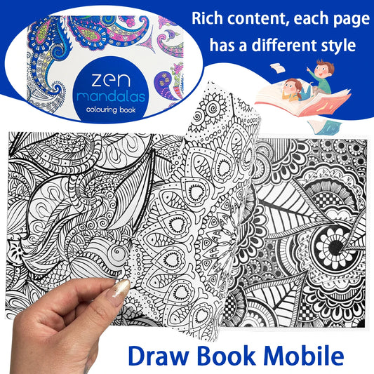 "Zen Mandalas Colouring Book: Intricate Paisley & Mandala Designs, Adult Relaxation Coloring Book for Mindfulness and Creativity