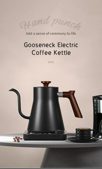 1200W Electric Gooseneck Kettle Hand Brewed Kettle Coffee Pot Intelligent Constant Temperature Control Tea Pot Electric Kettle