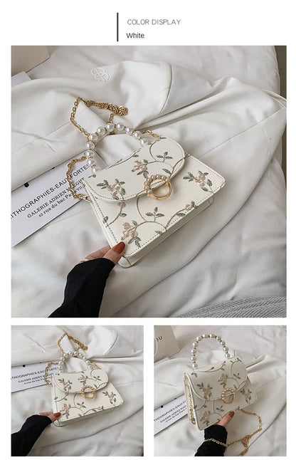 NEWEST Shell Beads Bags Fashion Sweet Bag Women's Handbags Lace Wedding Chic Lady Chain Women Shoulder Crossbody Bag
