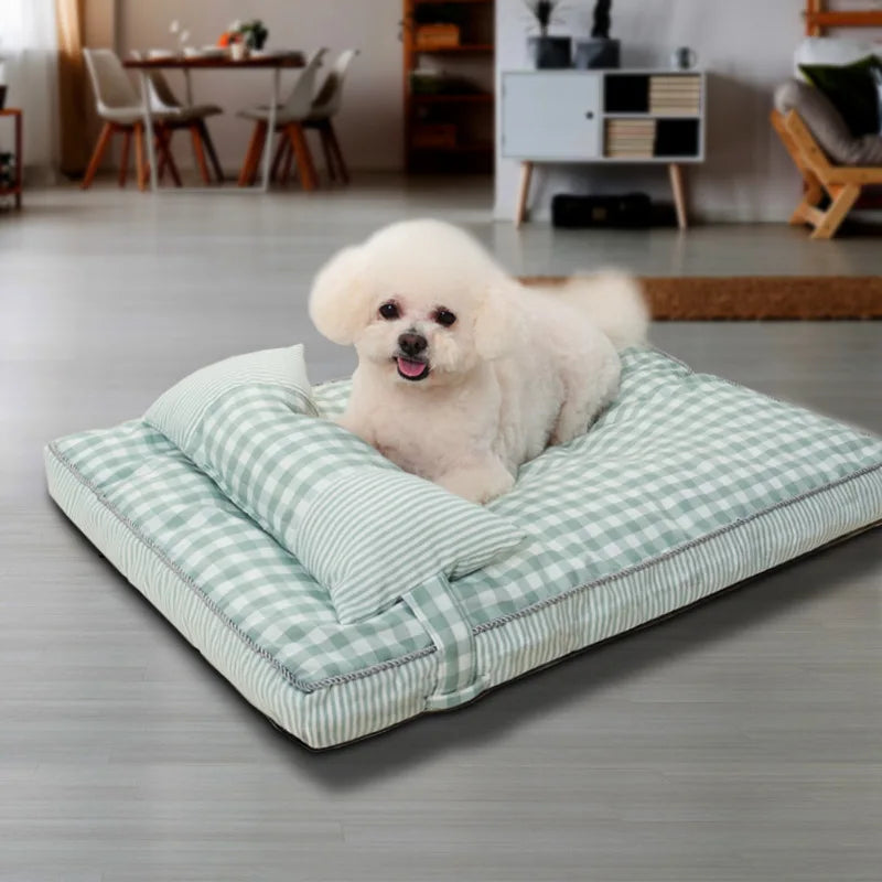 Removable and Washable Dog Bed Summer Cat Bed Seasonal Universal Pet Mat Dog Mat Sleeping Mat Pet Supplies