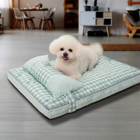 Removable and Washable Dog Bed Summer Cat Bed Seasonal Universal Pet Mat Dog Mat Sleeping Mat Pet Supplies
