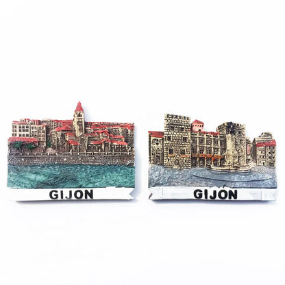 Europe Spain 3D Refrigerator Magnet Tourist Souvenirs Stickers,Home & Kitchen Decoration Fridge Magnet Message Sticker