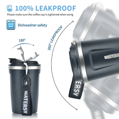 380ML Coffee Cup Stainless Steel Thermal Mug Double Wall Vacuum Insulated Water Bottle Office Home Portable Travel Car Mug