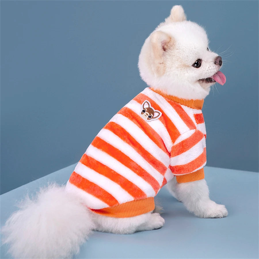 Winter Soft Dogs Coat, Warm Fleece Puppy Clothes For Small Dogs Pullover Sweater Sweatshirt Pet Costumes Christmas Gift
