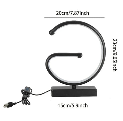 Slaapkamer Ringlamp Woonkamer Driekleurig Dimbare Bedlampje Led Nachtlampje Ambient Light Desk Nightstand Table Accessories