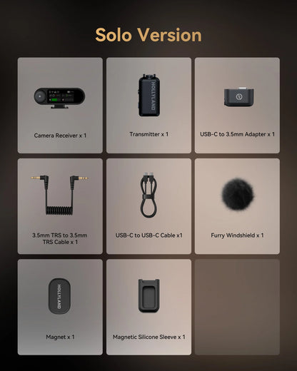 Hollyland Lark MAX 2 Wireless Lavalier Microphone AI Noise Cancellation For Interview Vlog Live performance Professional Mic