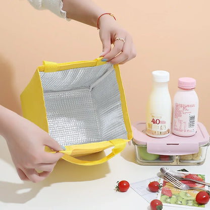 Kids Lunch Bag for School Portable Thermal Bag Children Cartoon Insulated Lunch Bag Cooler Pouch Dinner Container Handbags