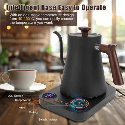 Automatic Stainless Steel Electric Water Kettle for Tea Brewing Home Use Bottom Fill Tea Boiler Tea Table High Quality