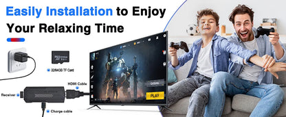 4K TV Game Stick Built-in 20000+ Games Retro Handheld Game Player NEW Video Game Console 64G 2.4G Wireless Controller Gamepad