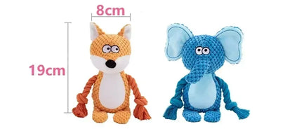 Chew Dog Dogs Sound Plush Small Stuffed For Raw Bite Supplies Resistant Squeaker Joint Rattle Toy Pet Toys Indestructible Puppy