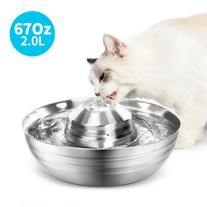 Easy to clean filter pet bowl automatic feeder water supply pipe without overflow