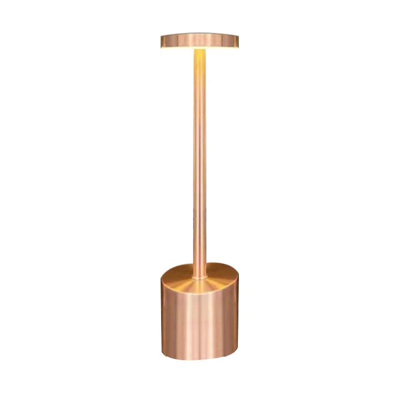 Table Lamp LED Rechargeable Touch Metal Writing Lamp Bedside Creative Ambient Lights Bar Outdoor Decoration Night Lightings 2024