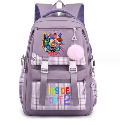 MINISO New Inside Out2 Backpacks Women Laptop Computer Large School Backpacks for Girls Packsack Birthday Gift