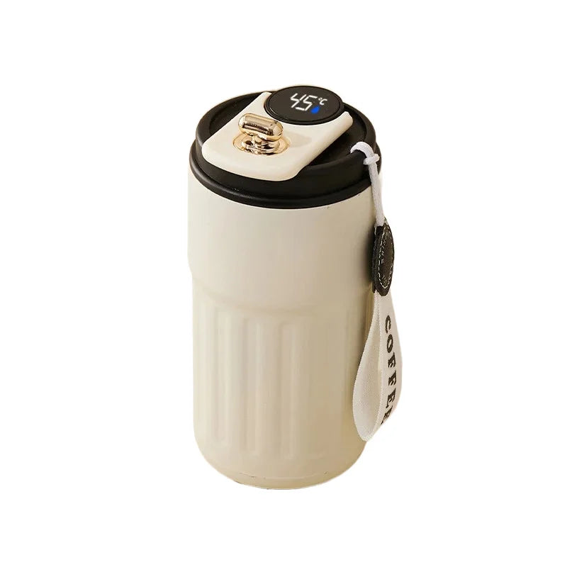 450ml Thermal Mug Thermos Bottle Smart Display Temperature  Stainless Steel Vacuum Cup Office Coffee Cup Business Portable
