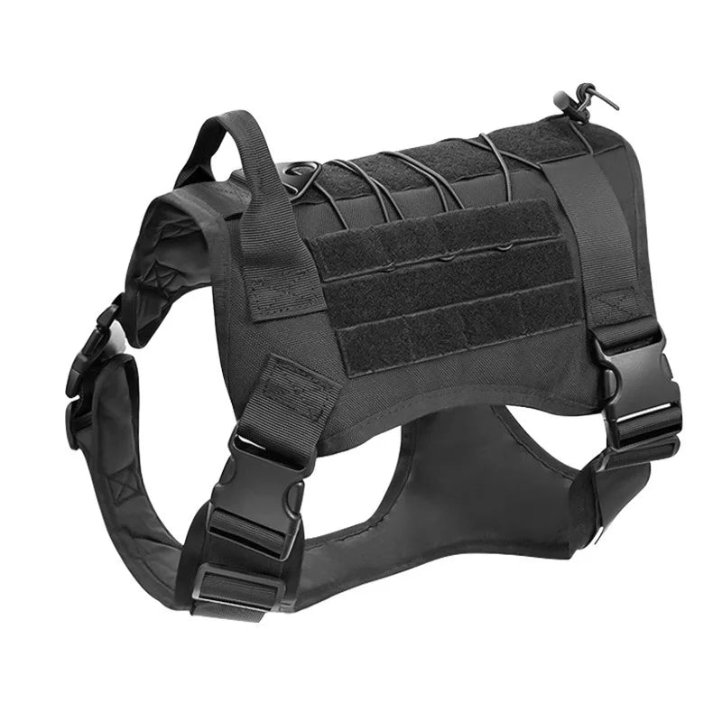 Tactical Camouflage Dog Vest Harness for Medium and Large Dogs，Easy Control and Comfortable for Hiking ，Training, and Outdoor