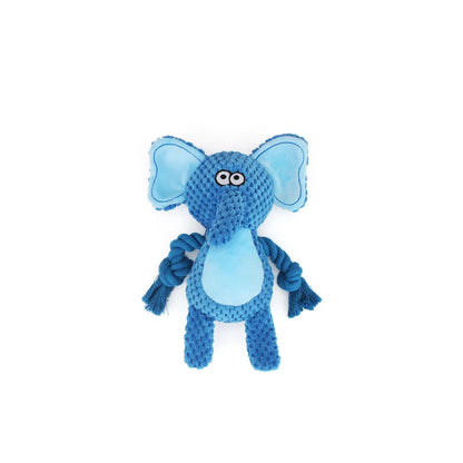 1pc Cartoon Animal Dog Toy Cute Plush Puppy Chew Pet Squeak Knot Toy Cartoon Rabbit Monkey