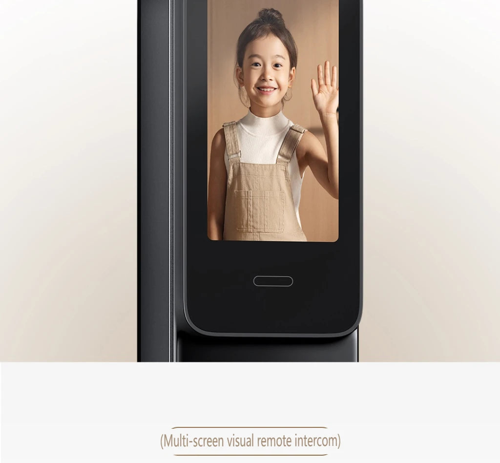 2025 Xiaomi Smart Door Lock 2 Cat Eye Visual Screen Fingerprint Bluetooth NFC Unlock For MiHome Push-pull Lock With Camera