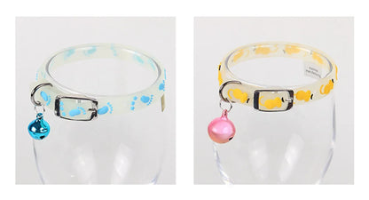 Fashion Pet Glowing Collars with Bell Glow at Night Dogs Cats Necklace Light Luminous Neck Ring Accessories for Kitten and Puppy