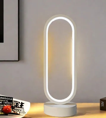 1PC Lamp bedroom Ring Lamp Living Room Three-color Dimming Bedside Lamp LED Night Light