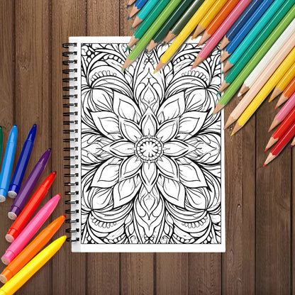 Spiral Coloring book -30 Sheets adult coloring book, 11.3 x 8.3 inches, 100g thick paper, drawing book, homecoming holiday gift