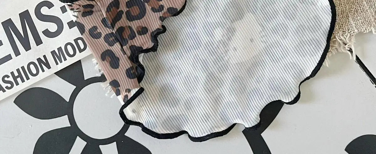 Spring Summer 2025 New Pet Clothes Spice Girls Wind Suspenders Leopard-Print Kitty Ice Silk And Cool Fabrics Cats Dogs Wear Them