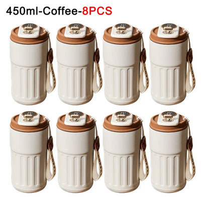 Coffee Cups with Temperature Display Smart Coffee Insulated Mug 316 Stainless Steel Display Temperature Double-walled Insulation