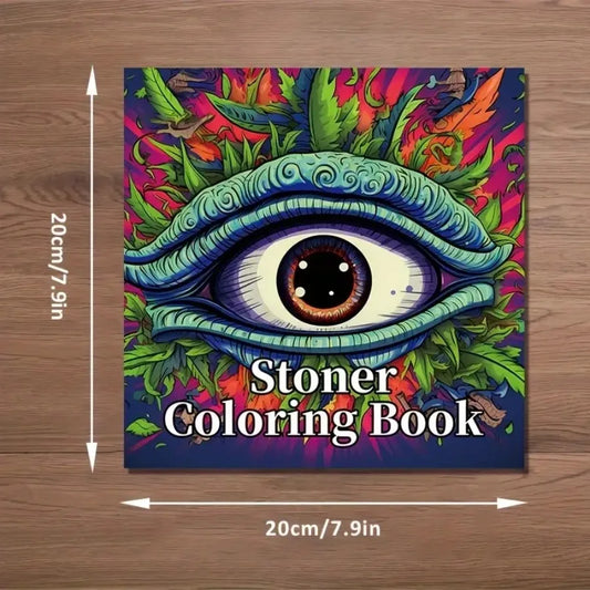 1pc Art Coloring Book Original Upgraded Paper Thickened 22 Pages Stoner Coloring Books Gift For Holiday Birthday Party