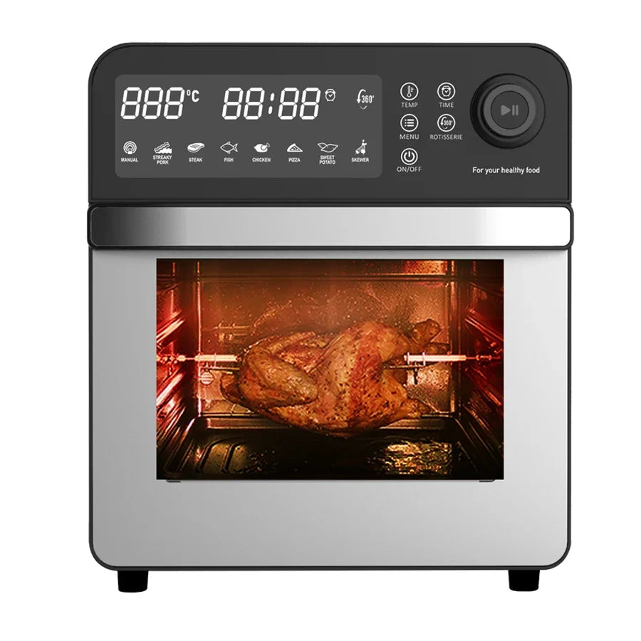 -Air Fryer Oven 12l 15l 16l 18l 23l 24l Smart Air Fryer Digital With Steam Function Stainless Steel Air Fryer Oven