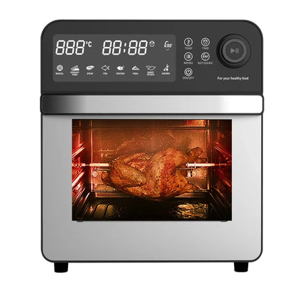 -Air Fryer Oven 12l 15l 16l 18l 23l 24l Smart Air Fryer Digital With Steam Function Stainless Steel Air Fryer Oven