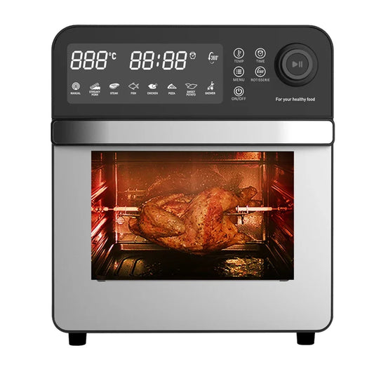 -Air Fryer Oven 12l 15l 16l 18l 23l 24l Smart Air Fryer Digital With Steam Function Stainless Steel Air Fryer Oven