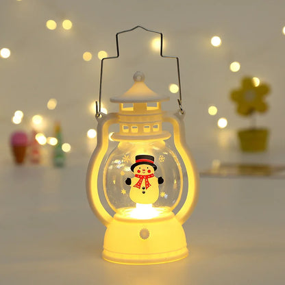 Halloween Hanging Pumpkin Lantern Light LED Ghost Lamp Candle Light Retro Small Oil Lamp Christmas Party Home Decor Horror Props