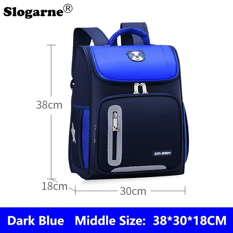 Students Simple Primary School Bags Boys 1-6 Grade Spine Protection Burden Reduction Schoolbag Girls Backpack Unisex Mochila Bag