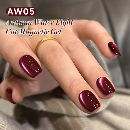 BORN PRETTY 10ml Water Light Cat Magnetic Gel for Autumn Winter Naills Semi Permanent Soak Off UV Gel Manicure Nail Art Varnish