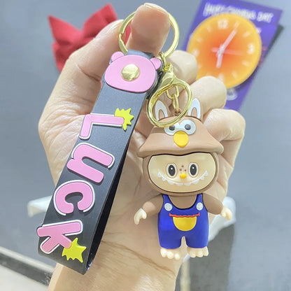 Cartoon Labb keychain, ladies' cute phone/wallet jewelry, kawaii gifts for fans and girlfriends, rabbit jewelry