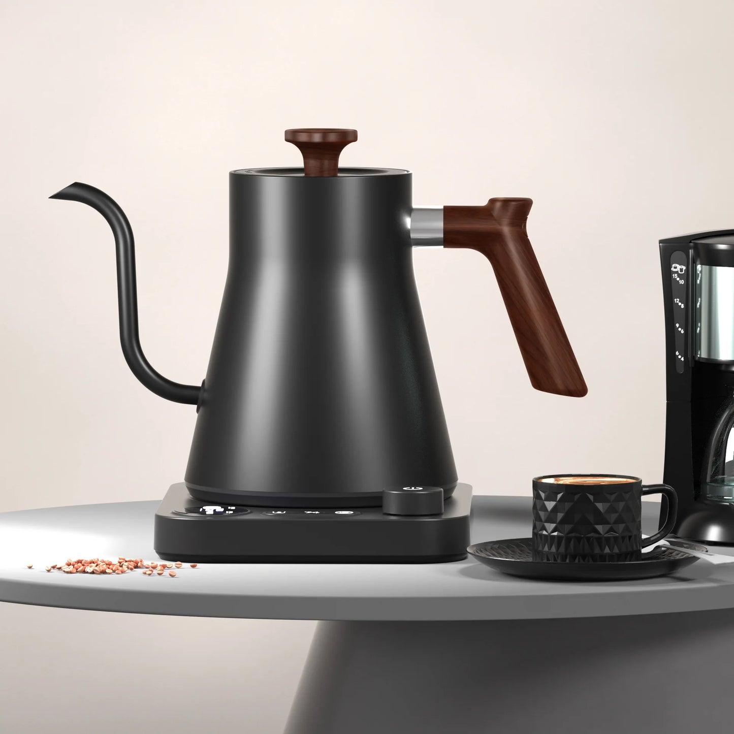 1200W Electric Gooseneck Kettle Hand Brewed Kettle Coffee Pot Intelligent Constant Temperature Control Tea Pot Electric Kettle