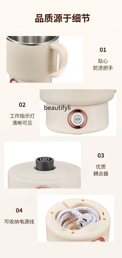 Folding kettle, small outdoor travel, household stainless steel, portable electric kettle