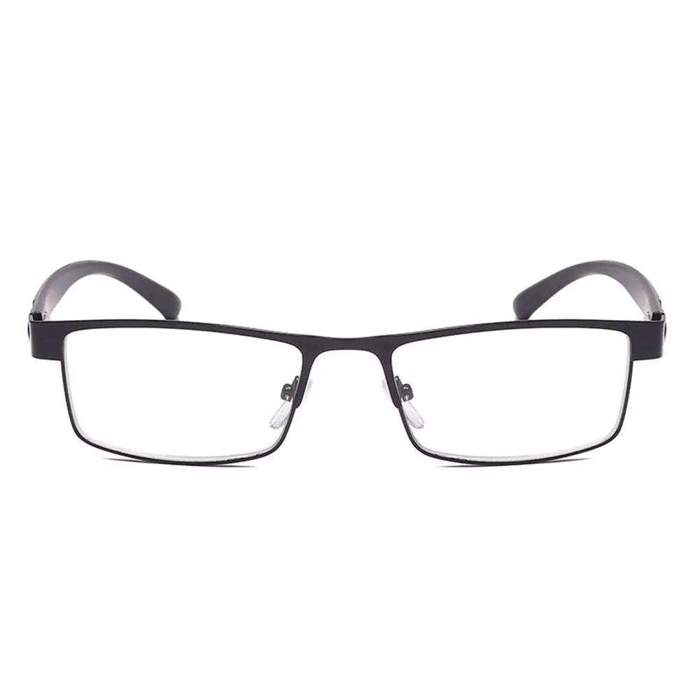 High Quality Men Titanium Alloy Reading Glasses Non Spherical Coated Lenses Business Hyperopia Prescription Eyeglasses +1.0 ~+4.