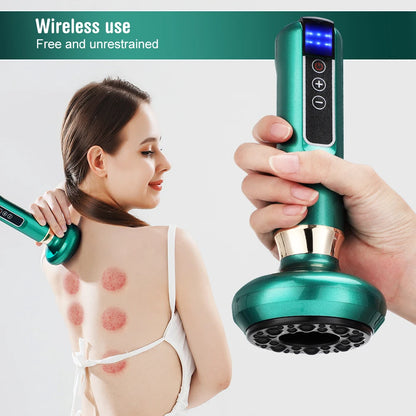 Intelligent Suction Medical Cupping Set Beauty Massager Glass Jars Anti Cellulite Cupping Vacuum Slimming Guasha Massage