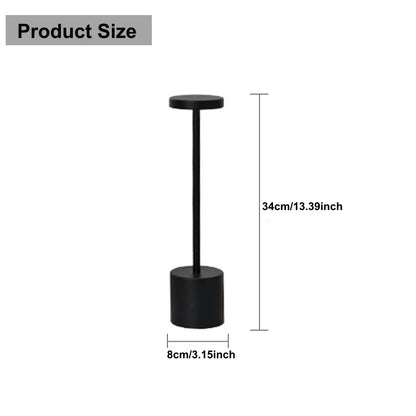 Simple Touch Led Table Light Rechargeable Desk Lamp 3 Color Bedside Creative Ambient Light Room Restaurant Bar Decor Night Light