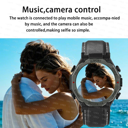 Outdoors Watches Men And Women 1.52”HD Bluetooth Call Health Tracking Alarm Clock Flashlight Sports Multifunction SmartWatches